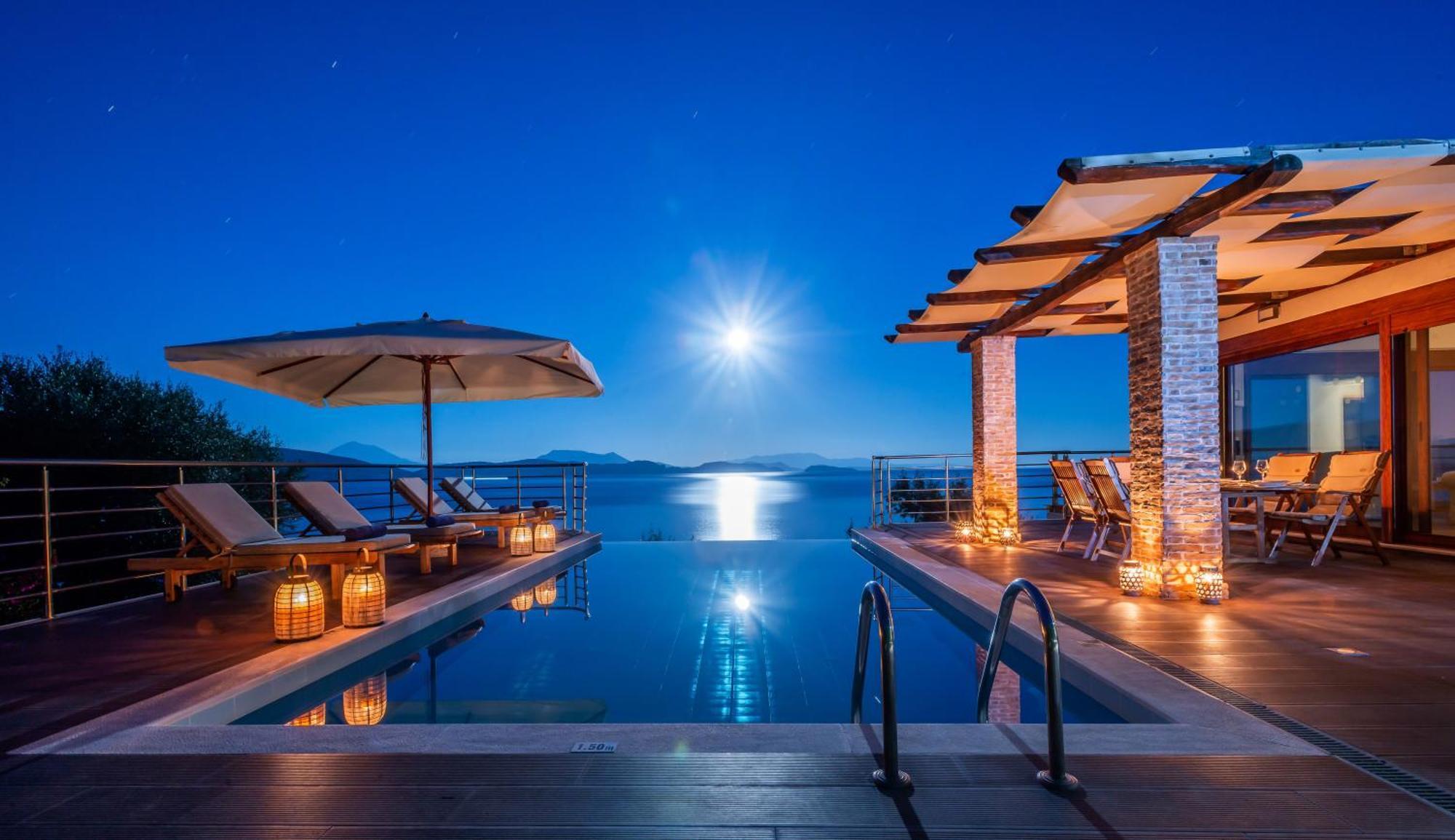 Iris Villas Lefkada - Marine Villa With Private Sea Access Сивота Экстерьер фото