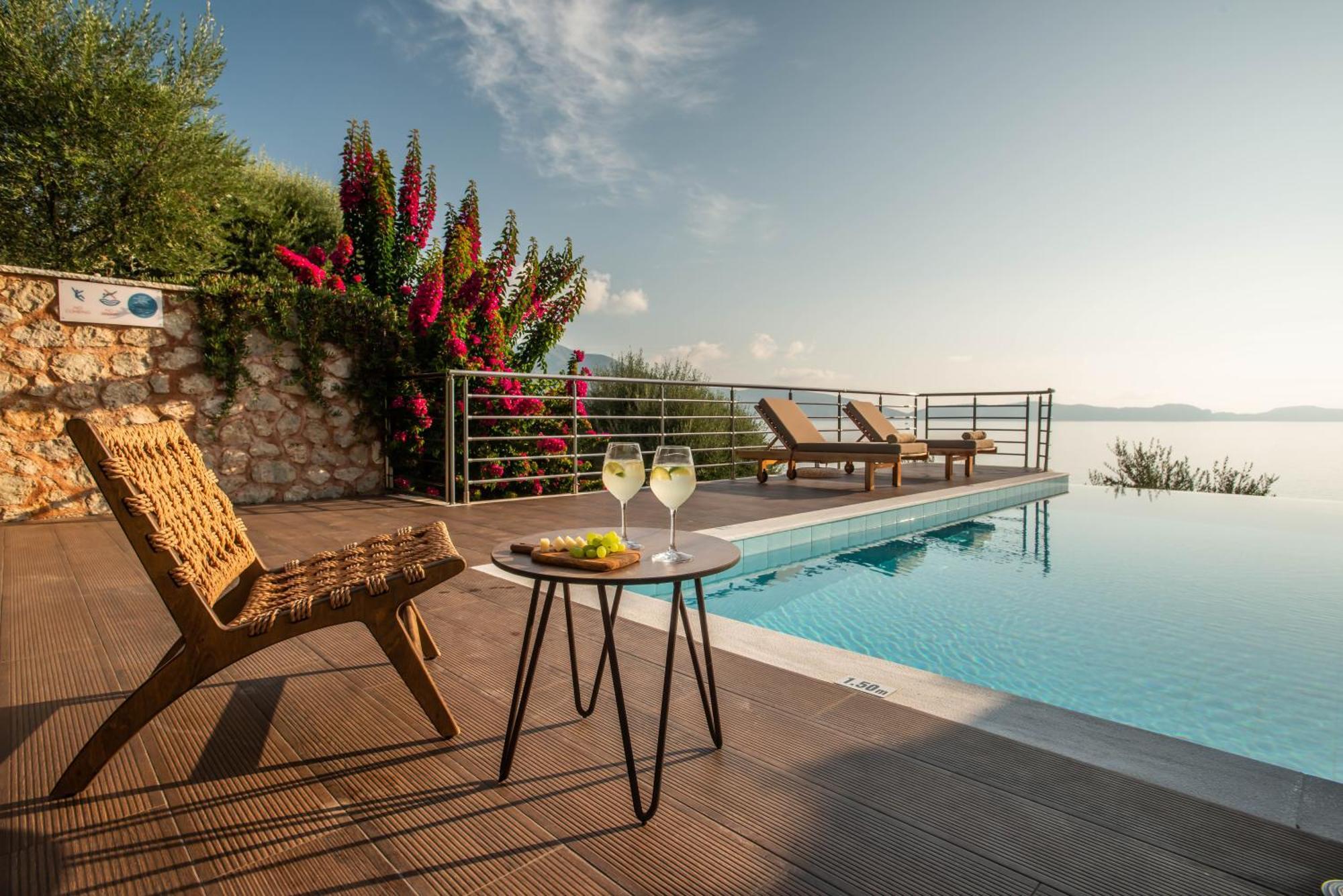 Iris Villas Lefkada - Marine Villa With Private Sea Access Сивота Экстерьер фото